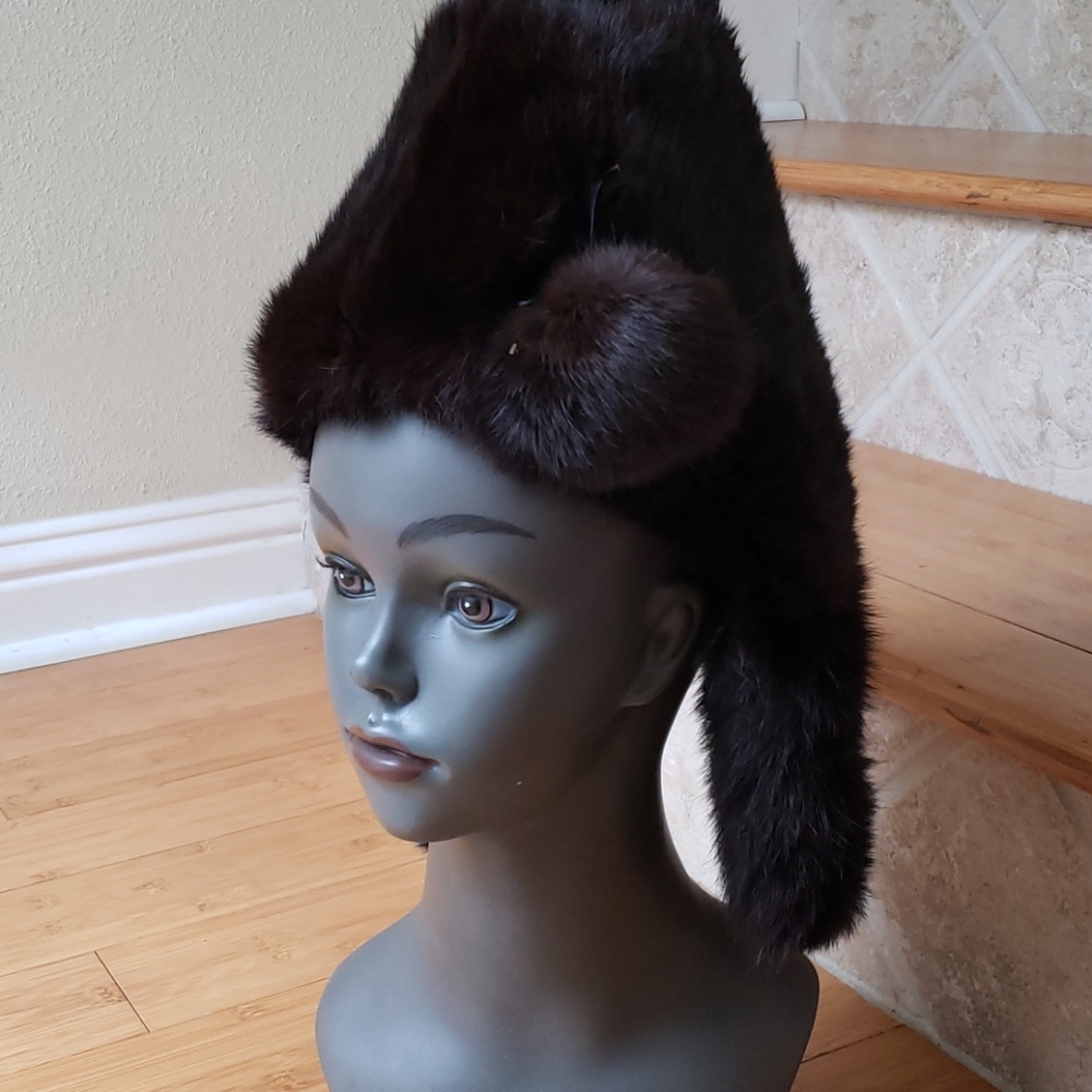 Genuine Russian Ushanka Vintage Real Fur